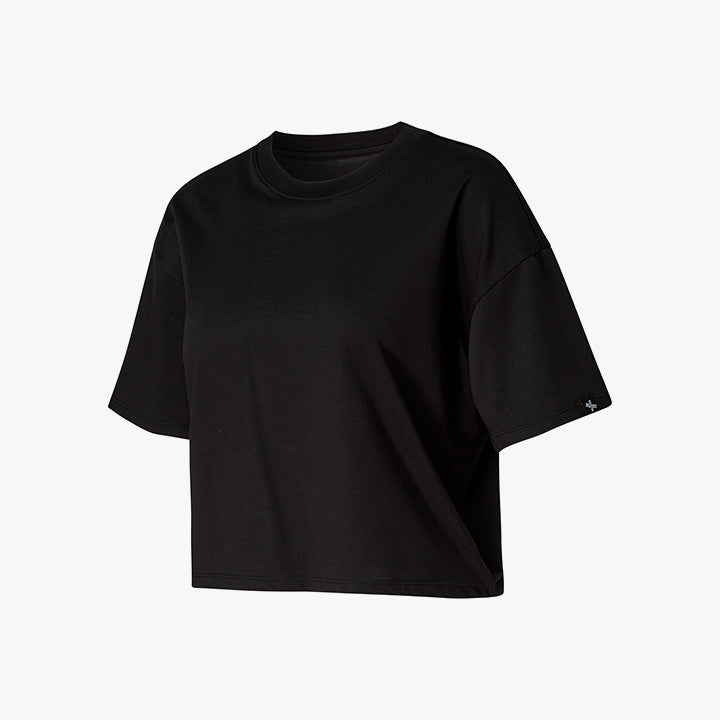 Cool Touch Basic Cropped T-shirts