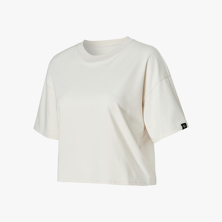 Cool Touch Basic Cropped T-shirts