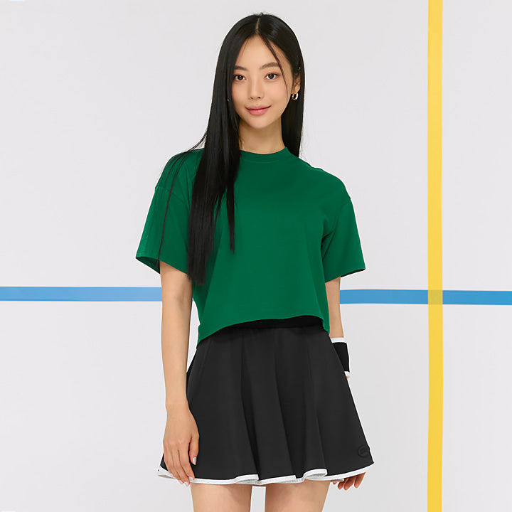 Cool Touch Basic Cropped T-shirts