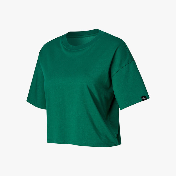 Cool Touch Basic Cropped T-shirts