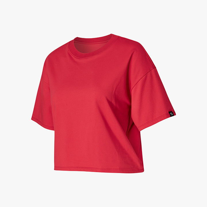 Cool Touch Basic Cropped T-shirts