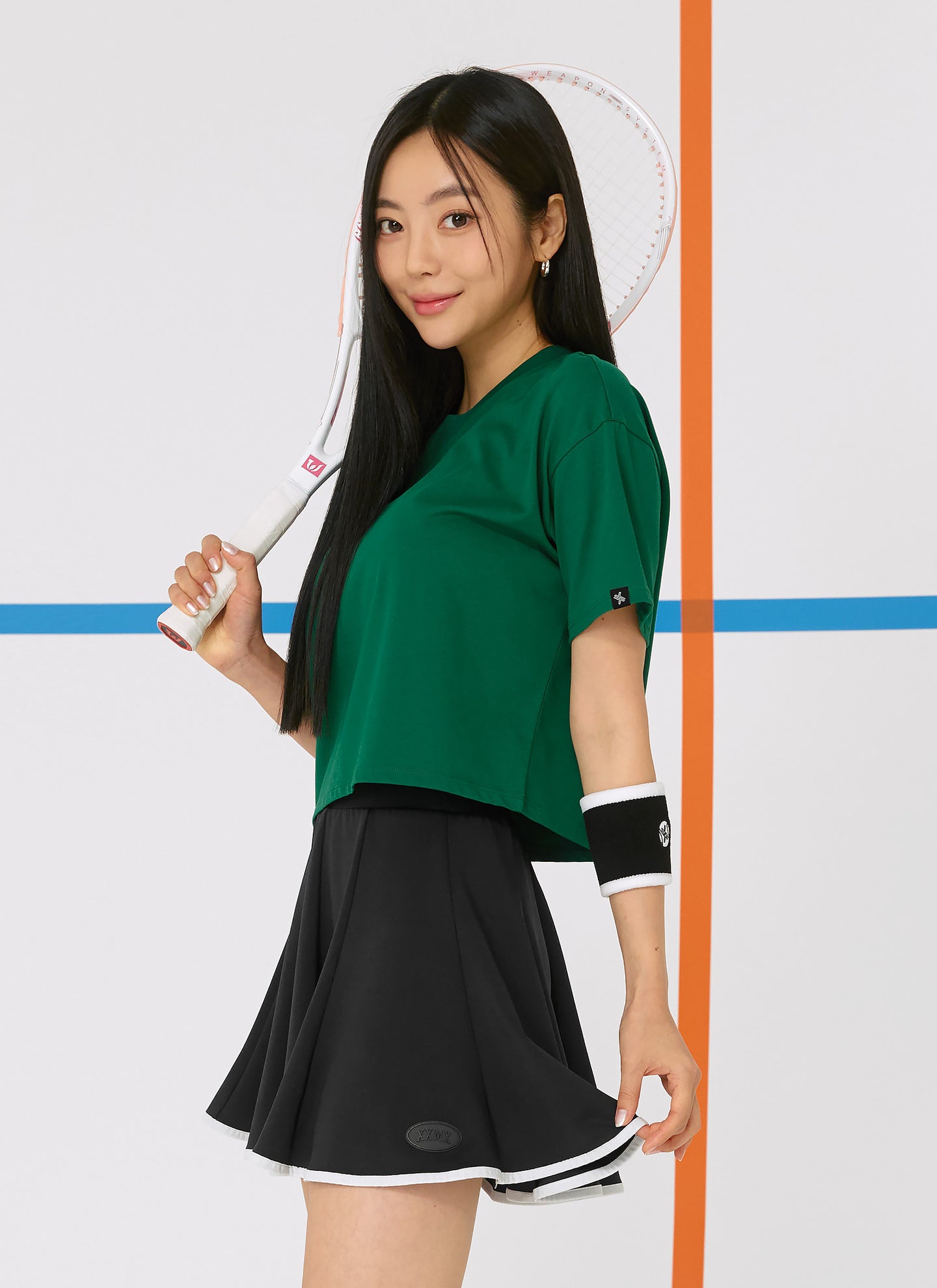 Cool Touch Basic Cropped T-shirts