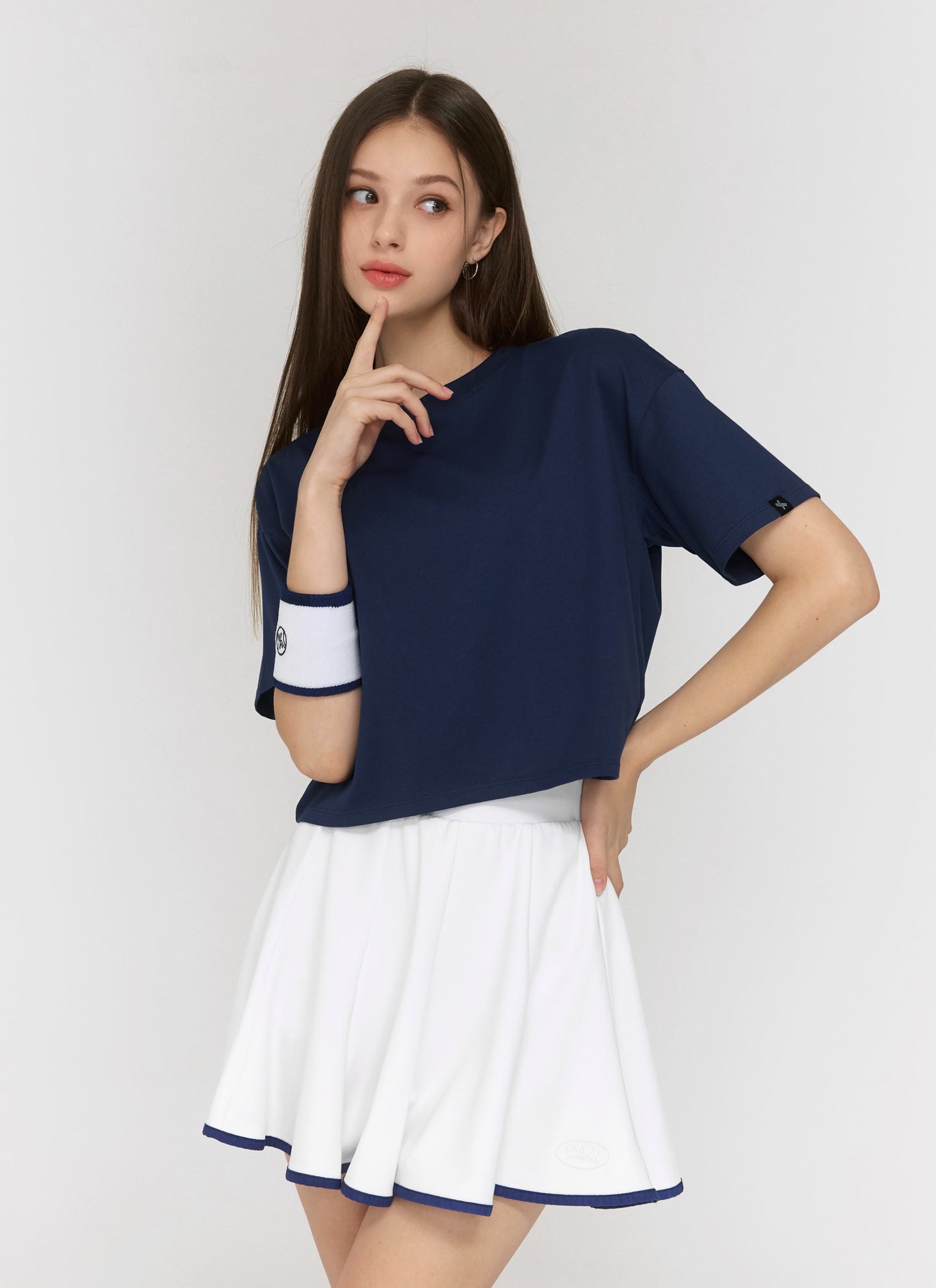 Cool Touch Basic Cropped T-shirts