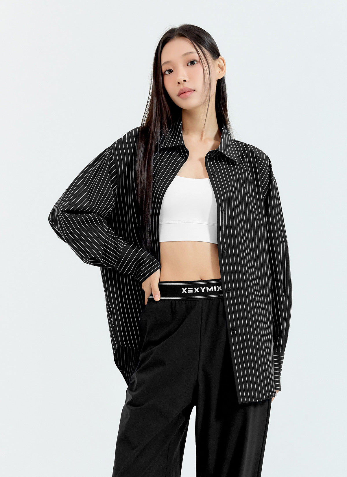 Modern Stripe Loose Fit Shirt
