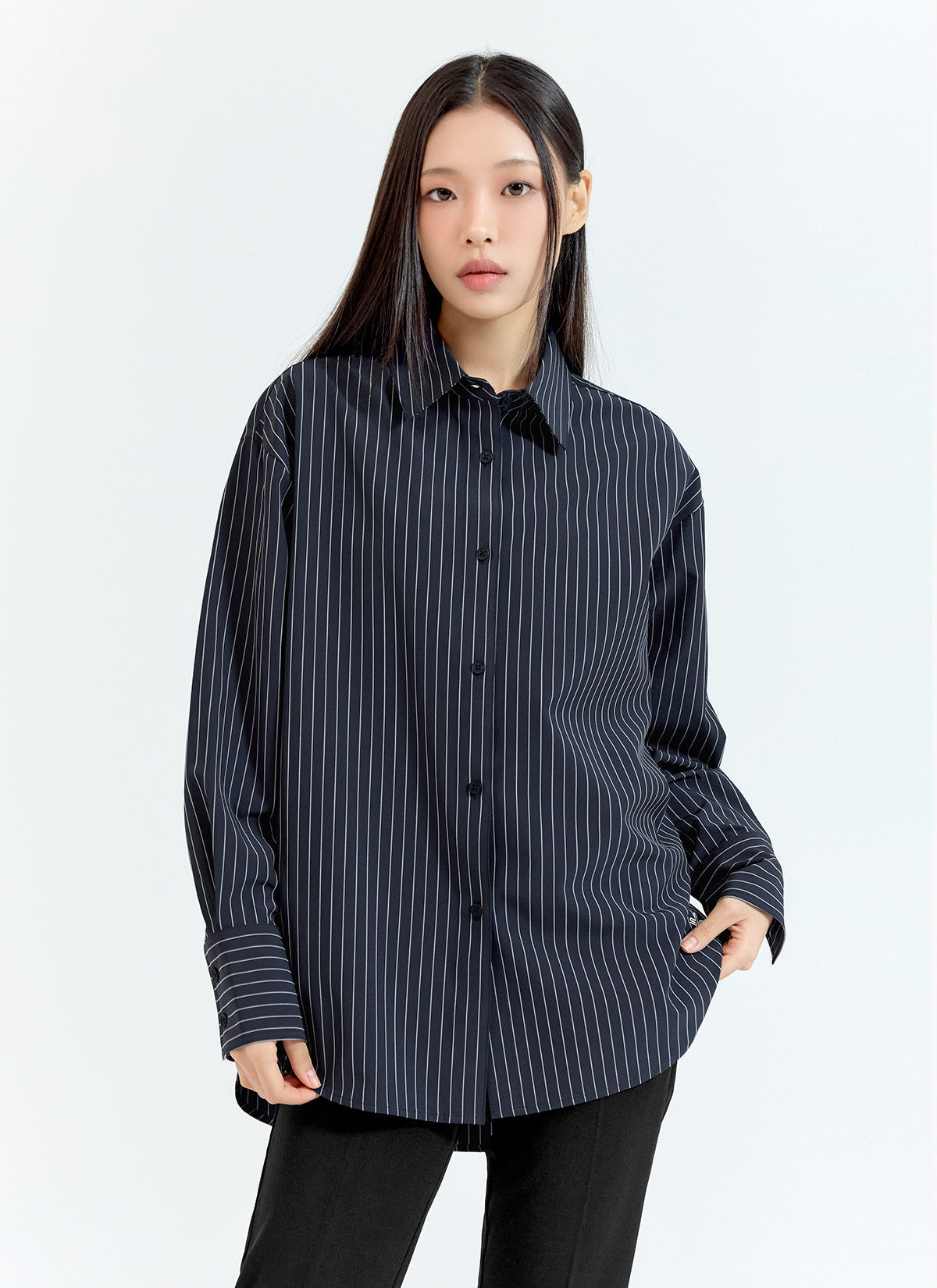 Modern Stripe Loose Fit Shirt