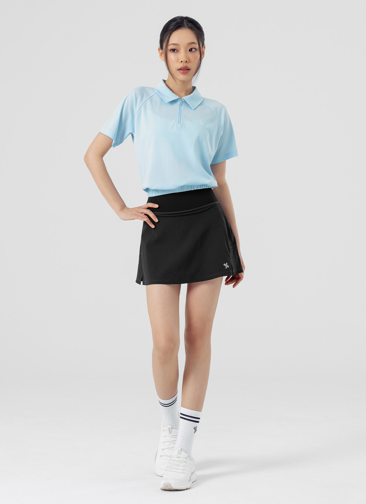 Back Pleats 2-in-1 Skirt