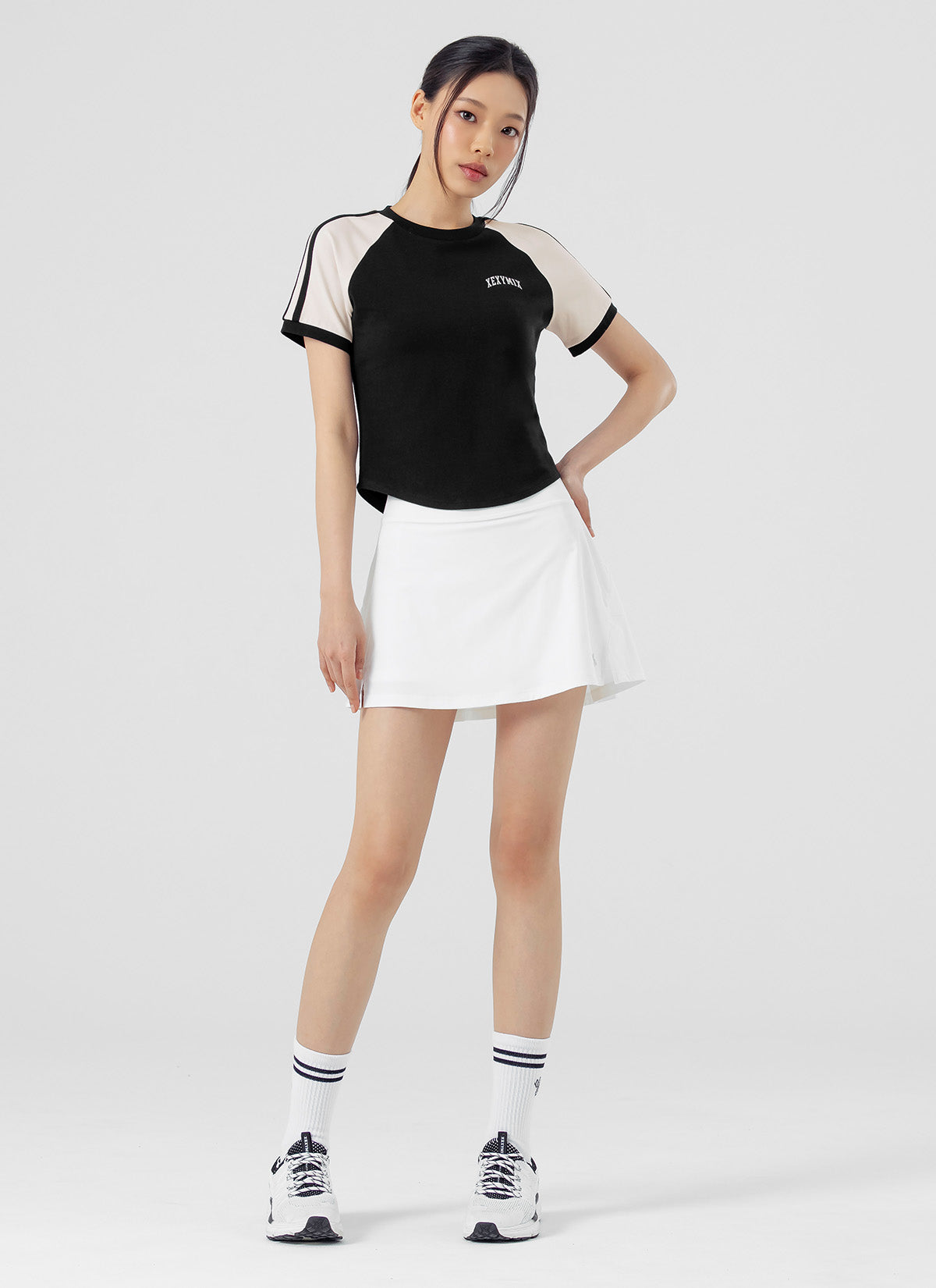 Back Pleats 2-in-1 Skirt