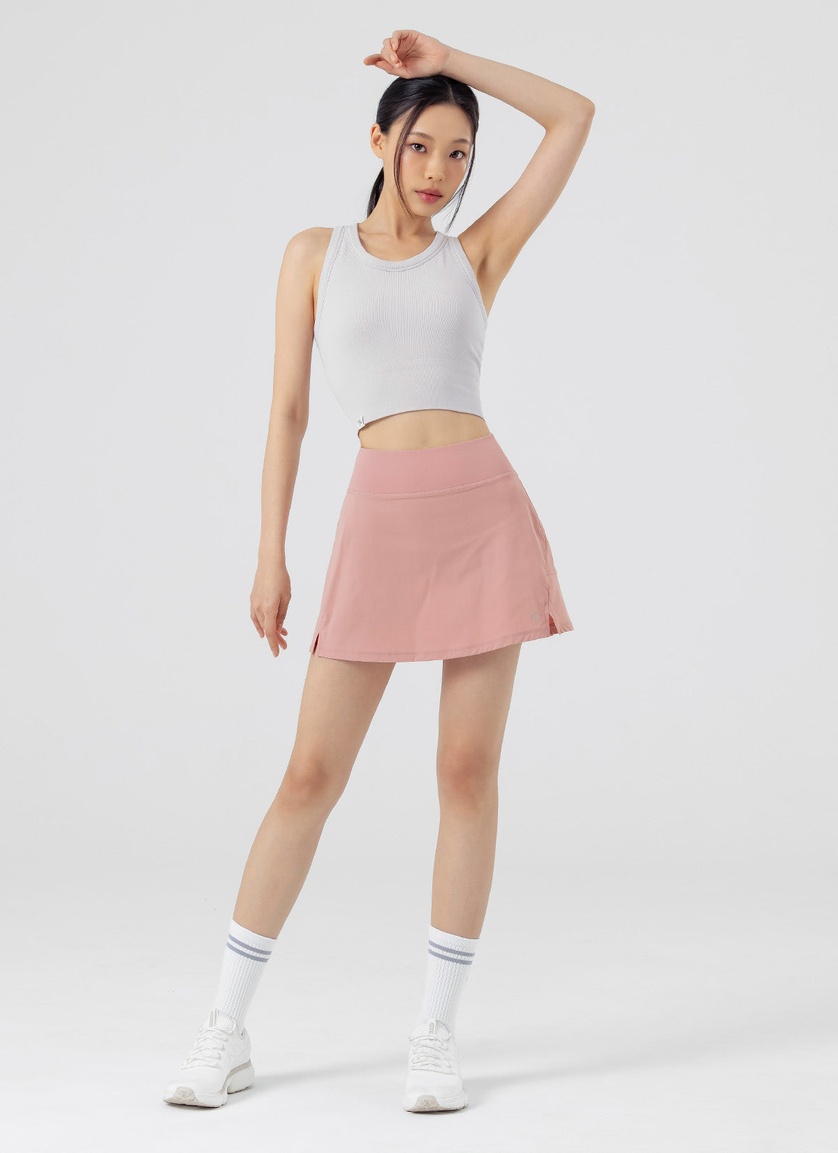 Back Pleats 2-in-1 Skirt