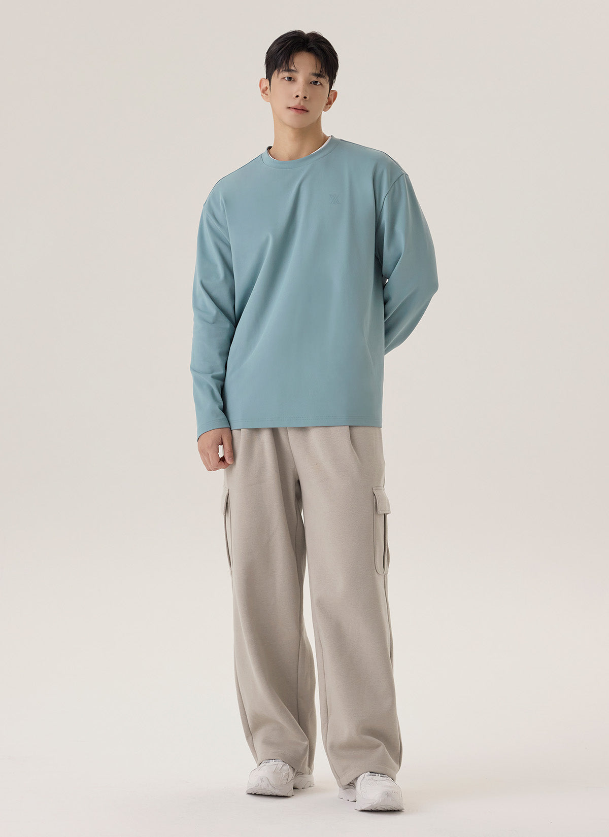[DEX PICK] Fine Cotton Men’s Fleece Cargo Wide Pants