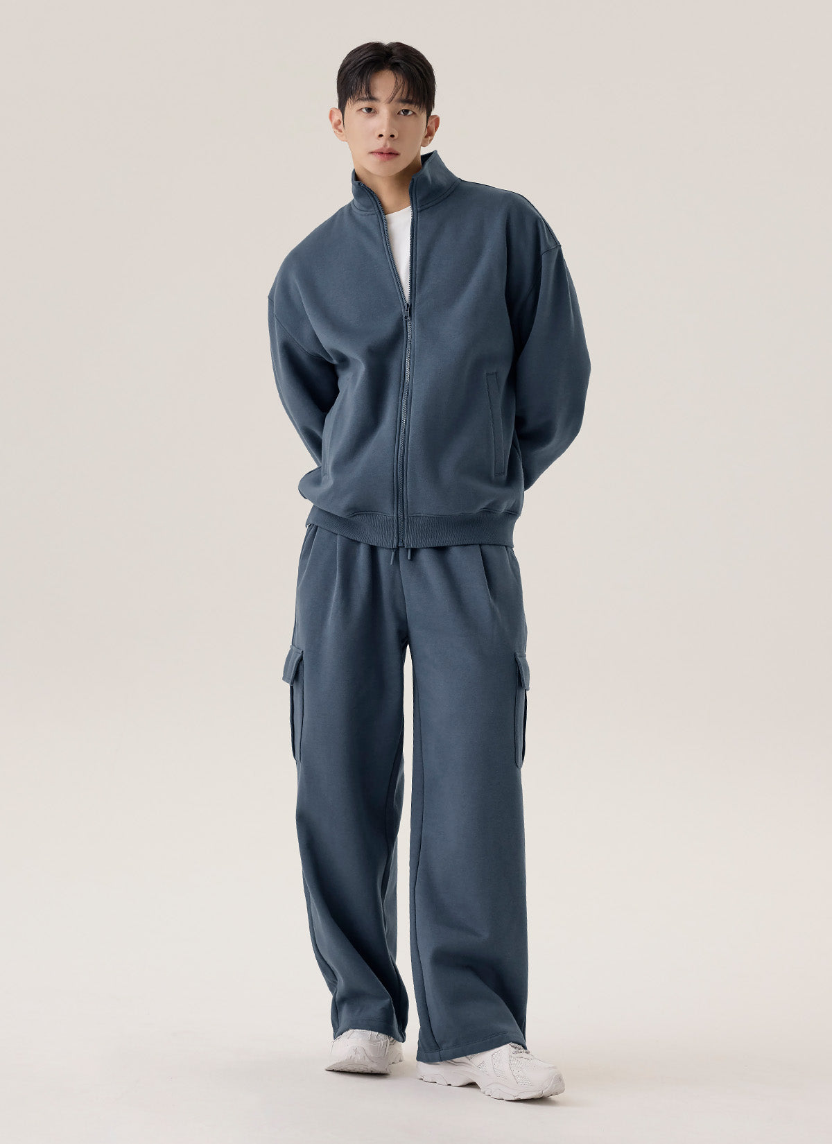 [DEX PICK] Fine Cotton Men’s Fleece Cargo Wide Pants