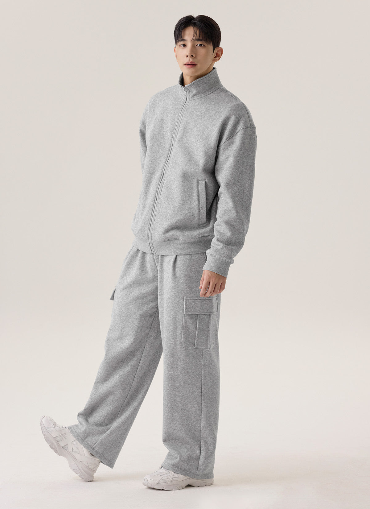 [DEX PICK] Fine Cotton Men’s Fleece Cargo Wide Pants