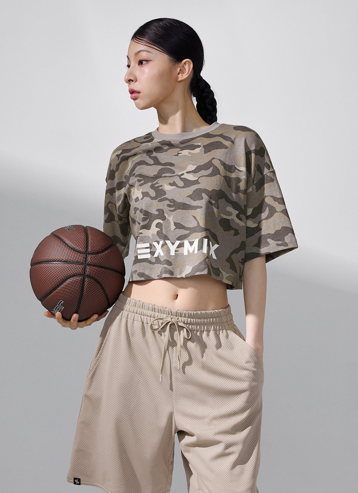 Camouflage Cropped Short Sleeve