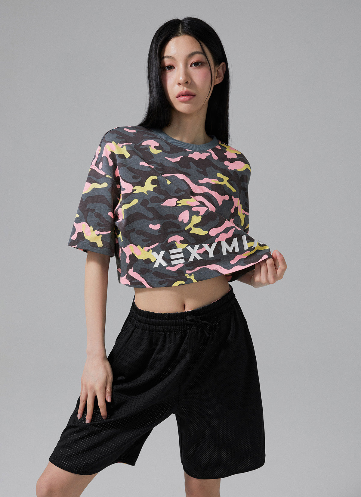 Camouflage Cropped Short Sleeve