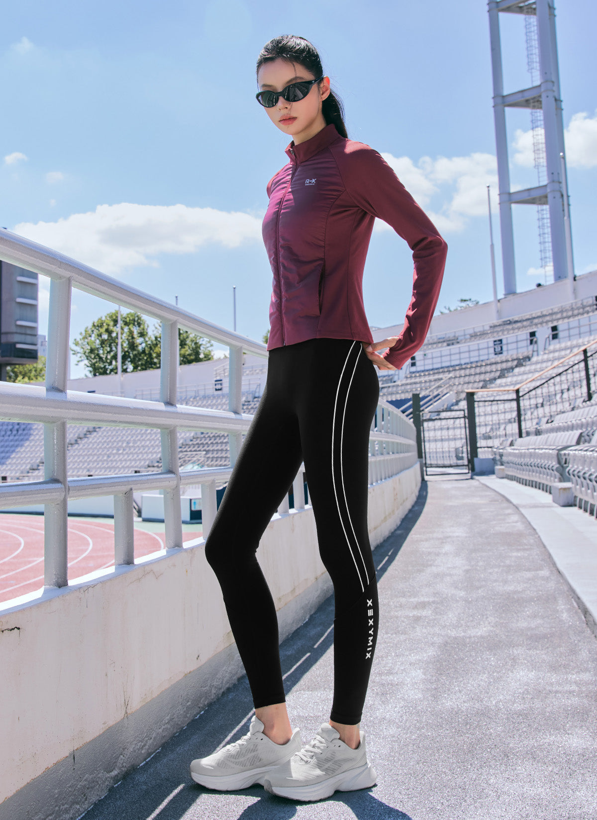 RX Black Label Signature 360N Fleece Reflective Line Leggings