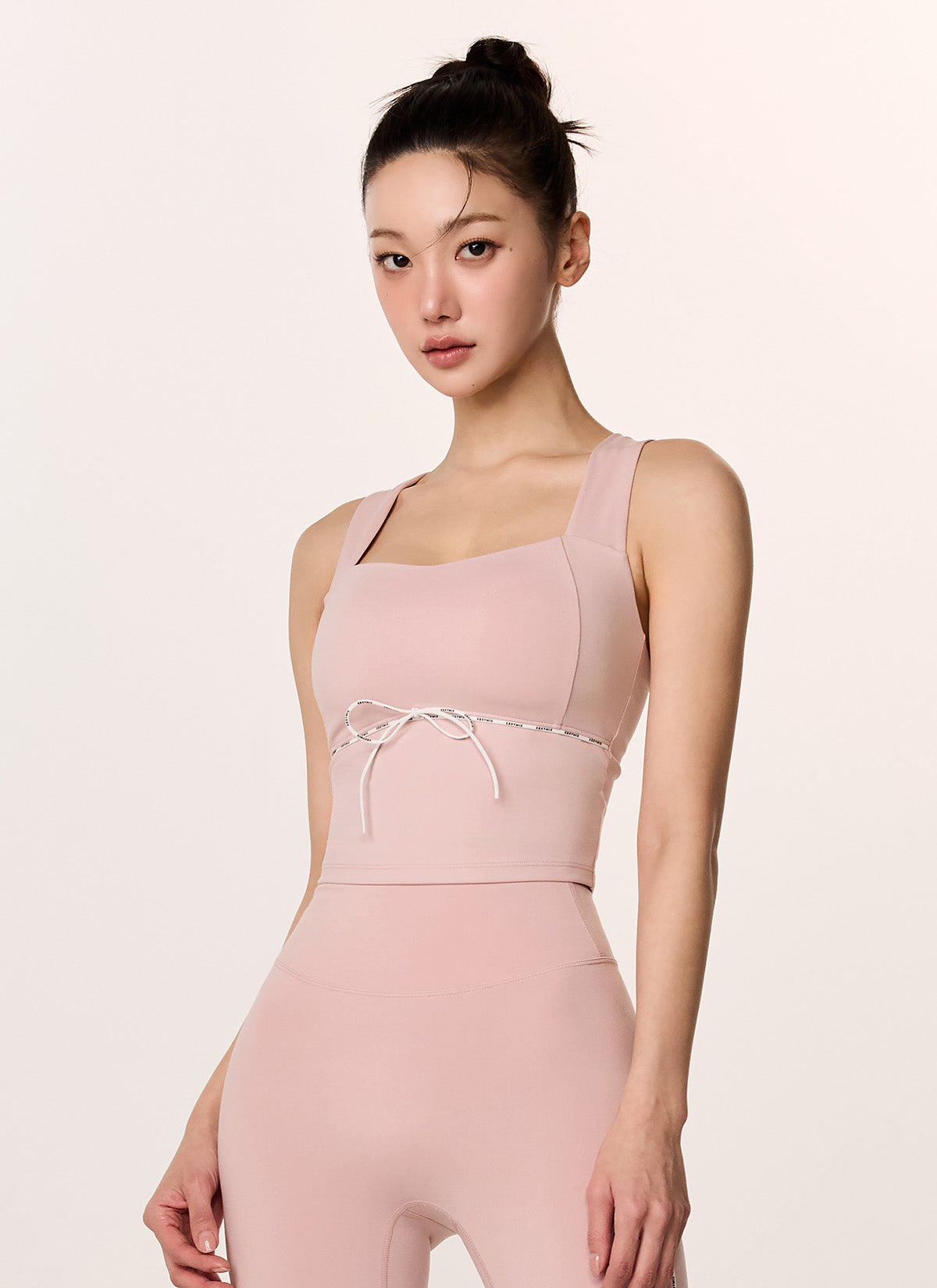 Comfort Fine Logo Piping Cropped Top