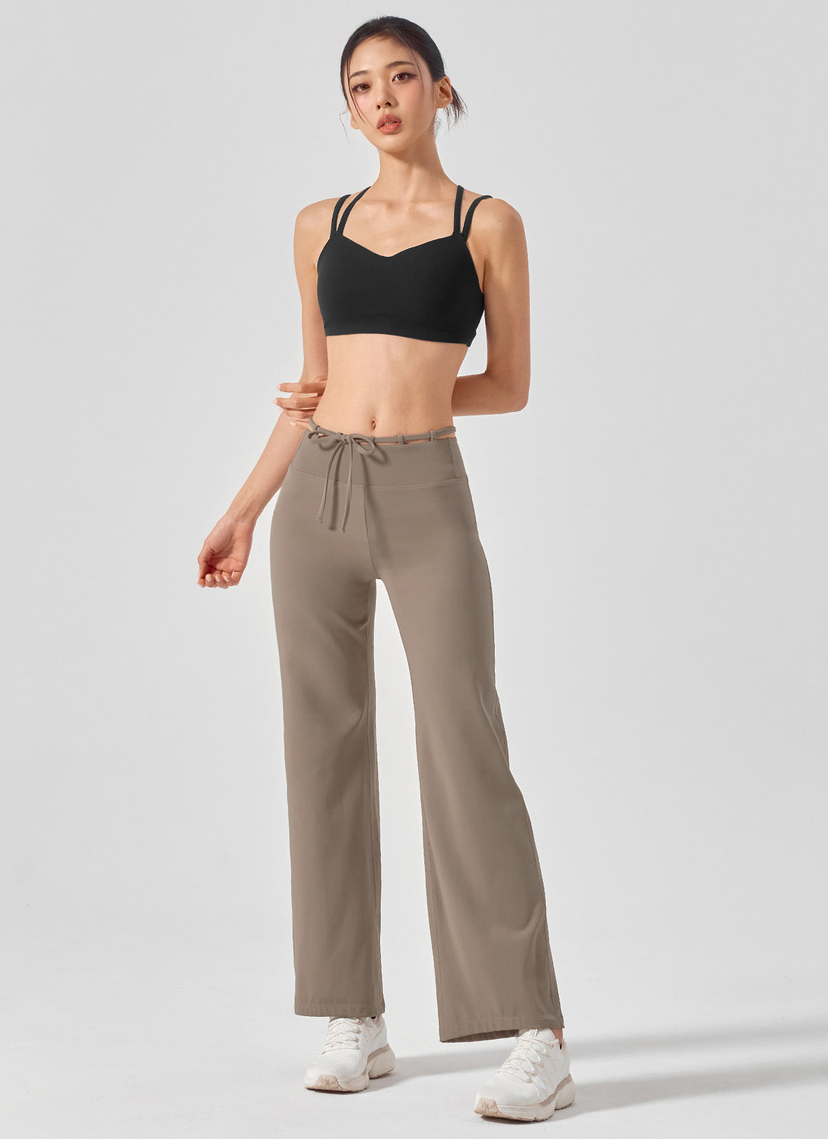 Black Label Power Rise Napping String Wide Leggings