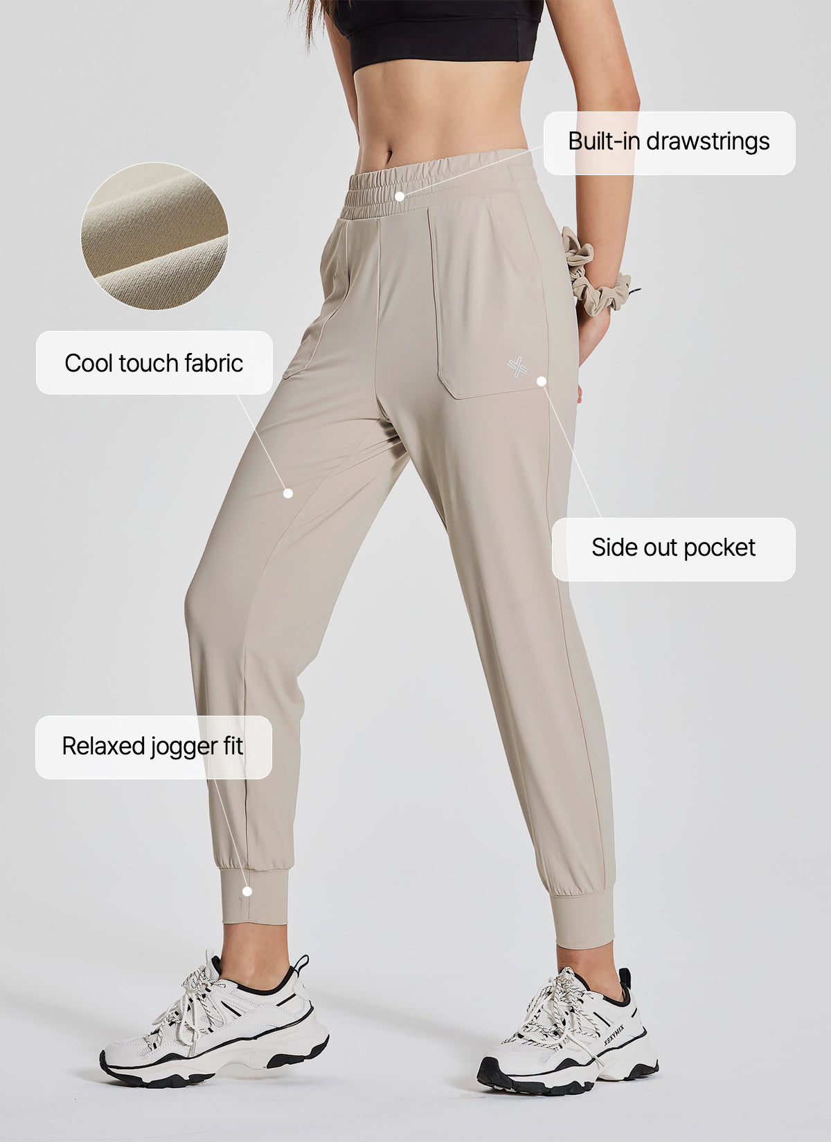 Medium Feather In-Band Joggers