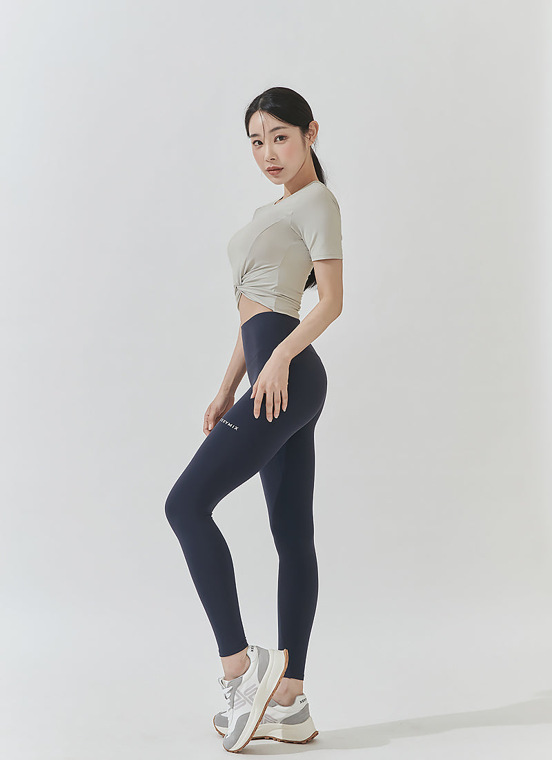 Fresh Feather Twist Cropped Short Sleeve
