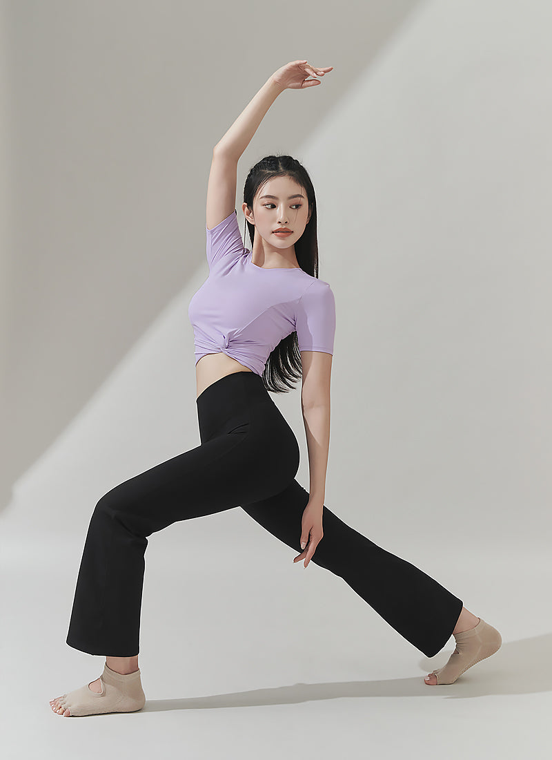 Fresh Feather Twist Cropped Short Sleeve
