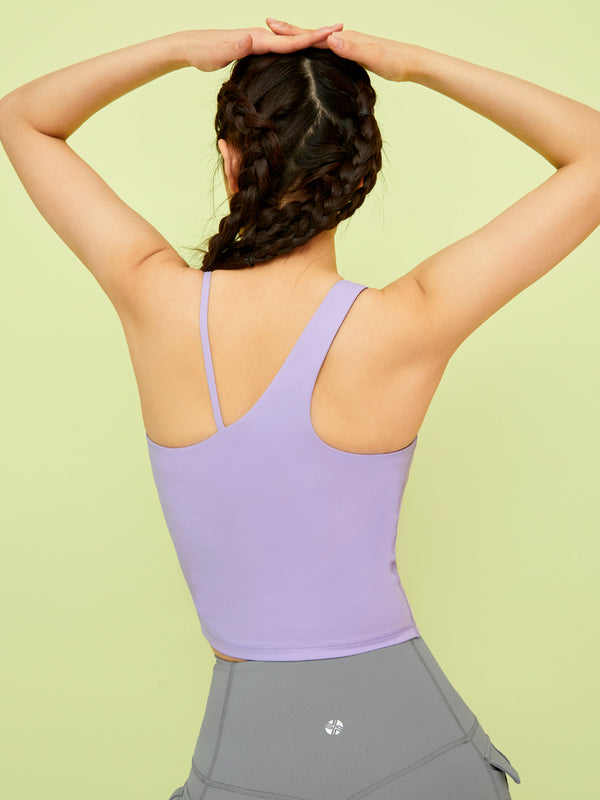 Unbalance Strap Cropped Top