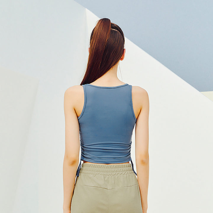 Side Shirring Sleeveless